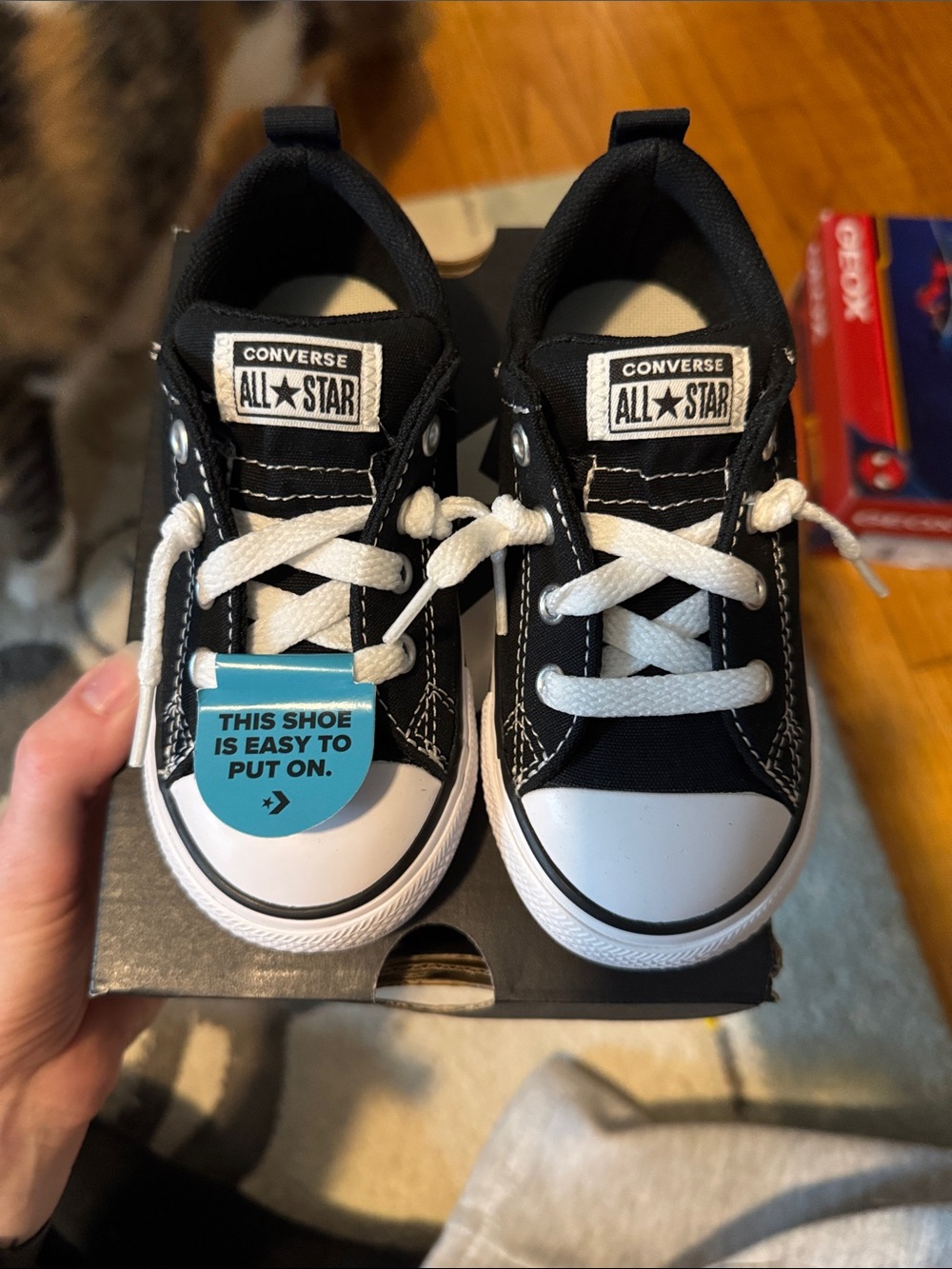 Converse Kids Black and White Low-Top Sneakers